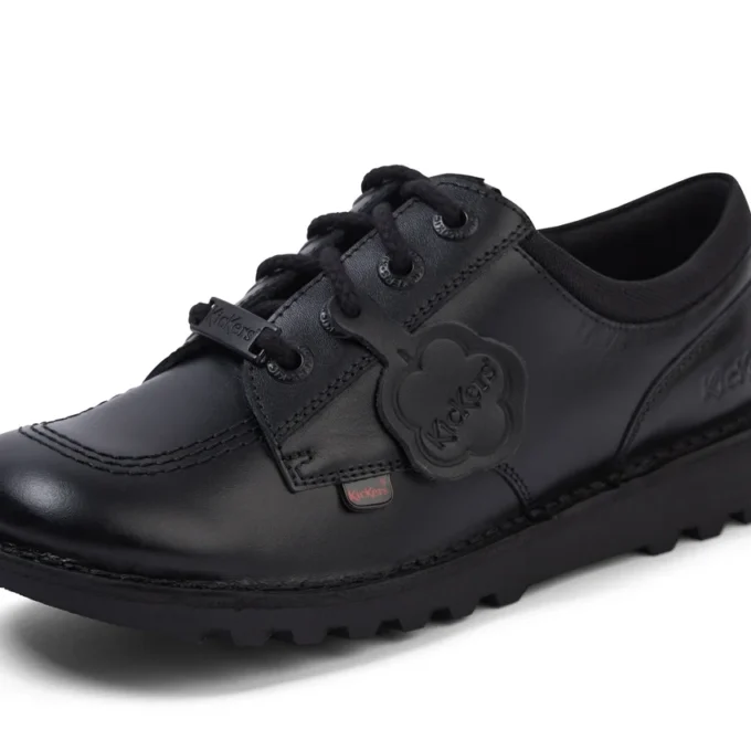 Genç Unisex Kick Lo Mix Mesh Deri Siyah