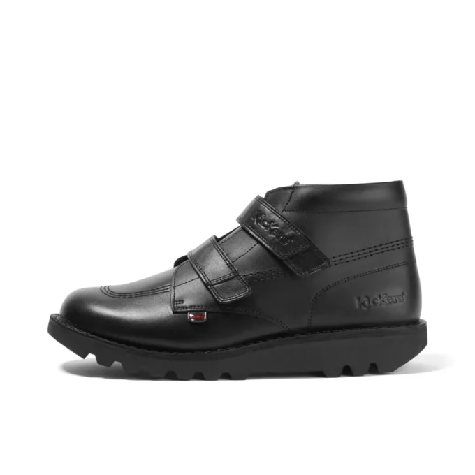 Gençler için Unisex Kick Hi Vel Deri Siyah