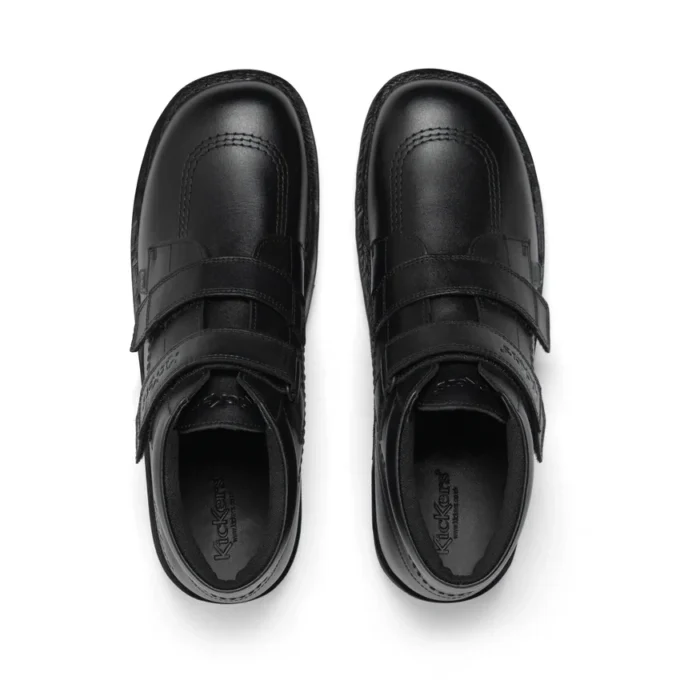 Gençler için Unisex Kick Hi Vel Deri Siyah