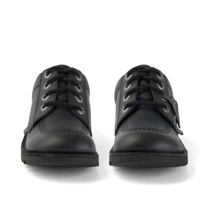 Gençler için Unisex Kick Lo Deri Alternatif Siyah