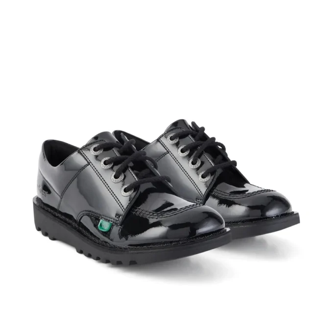 Gençler için Unisex Kick Lo Siyah Suni Deri