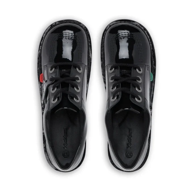 Gençler için Unisex Kick Lo Siyah Suni Deri