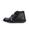 Junior Erkek Kick Hi Scuff Deri Siyah