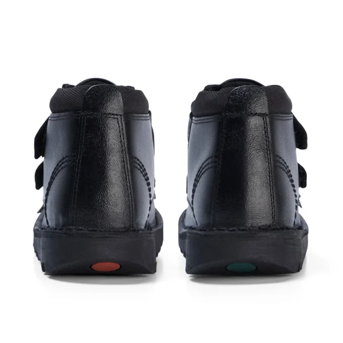 Junior Erkek Kick Hi Scuff Deri Siyah