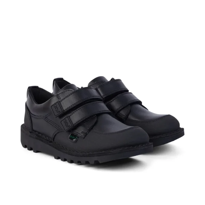 Junior Erkek Kick Scuff İkili Deri Siyah