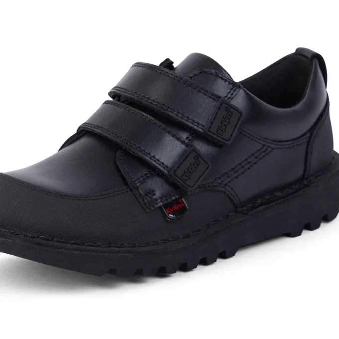Junior Erkek Kick Scuff İkili Deri Siyah