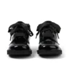 Junior Kız Kick Hi Ribbon Suni Deri Siyah