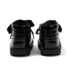 Junior Kız Kick Hi Ribbon Suni Deri Siyah