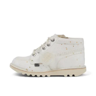 Junior Unisex Kick Hi Glitter Boots Beyaz
