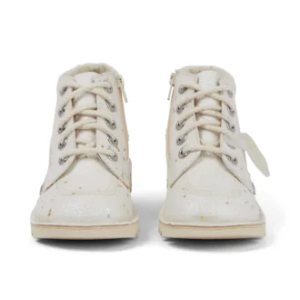 Junior Unisex Kick Hi Glitter Boots Beyaz