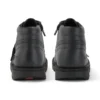 Junior Unisex Kick Hi Zip Deri Alternatif Siyah