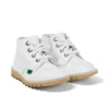Junior Unisex Kick Hi Zip Deri Beyaz