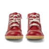 Junior Unisex Kick Hi Zip Deri Kırmızı