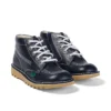 Junior Unisex Kick Hi Zip Deri Lacivert