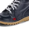 Junior Unisex Kick Hi Zip Deri Lacivert