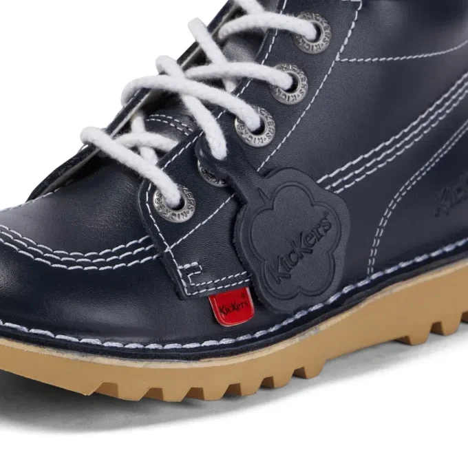Junior Unisex Kick Hi Zip Deri Lacivert