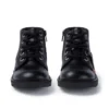 Junior Unisex Kick Hi Zip Deri Siyah