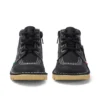 Junior Unisex Kick Hi Zip Deri Siyah/Beyaz