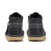 Junior Unisex Kick Hi Zip Deri Siyah/Beyaz