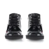 Junior Unisex Kick Hi Zip Suni Deri Siyah