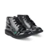 Junior Unisex Kick Hi Zip Suni Deri Siyah