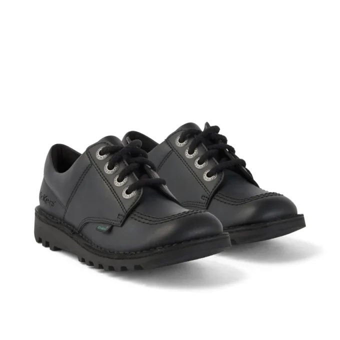Junior Unisex Kick Lo Deri Alternatif Siyah
