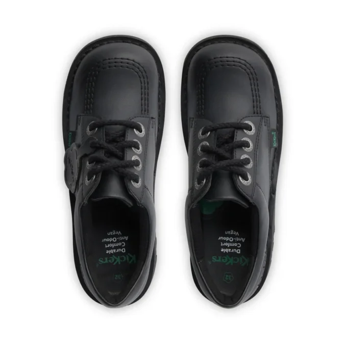 Junior Unisex Kick Lo Deri Alternatif Siyah