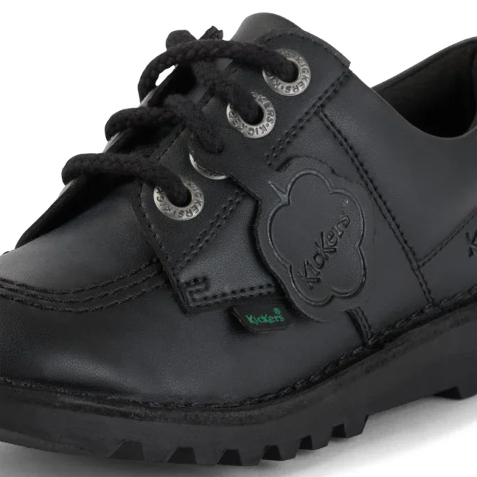 Junior Unisex Kick Lo Deri Alternatif Siyah