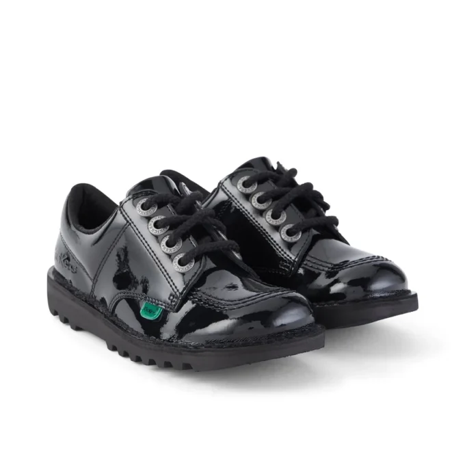 Junior Unisex Kick Lo Siyah Suni Deri