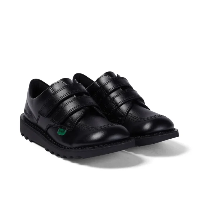 Junior Unisex Kick Lo Twin Vel Deri Siyah