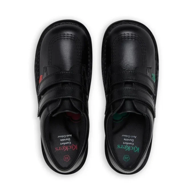 Junior Unisex Kick Lo Twin Vel Deri Siyah