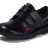 Junior Unisex Kick Lo Twin Vel Deri Siyah