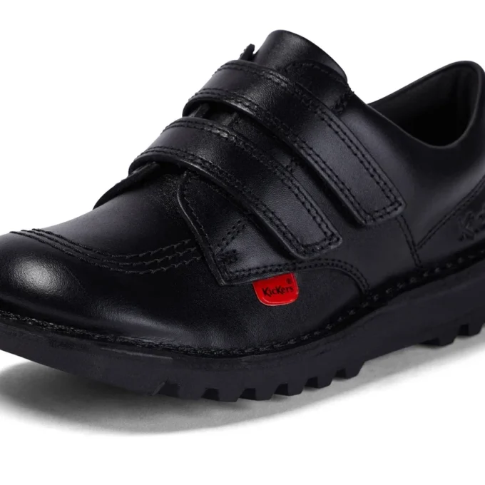 Junior Unisex Kick Lo Twin Vel Deri Siyah