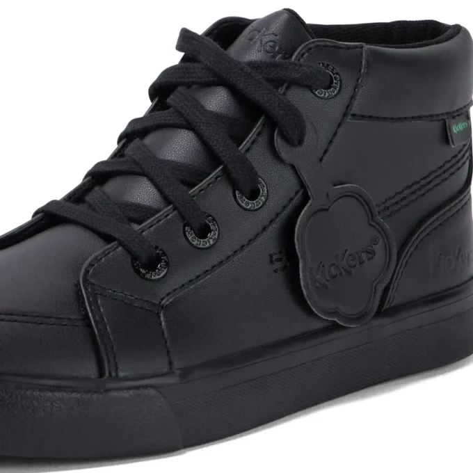 Junior Unisex Tovni Hi Deri Alternatif Siyah