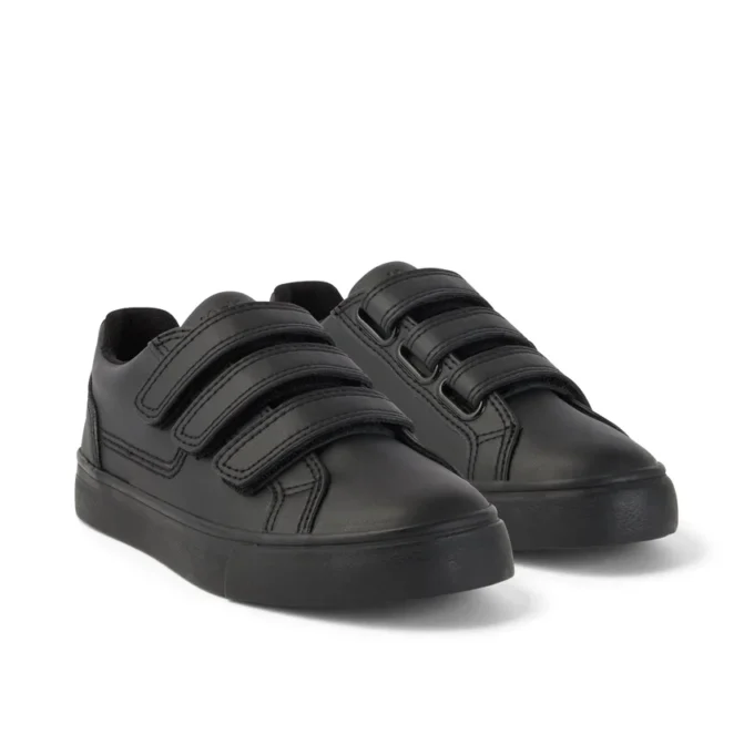 Junior Unisex Tovni Trip Deri Alternatif Siyah