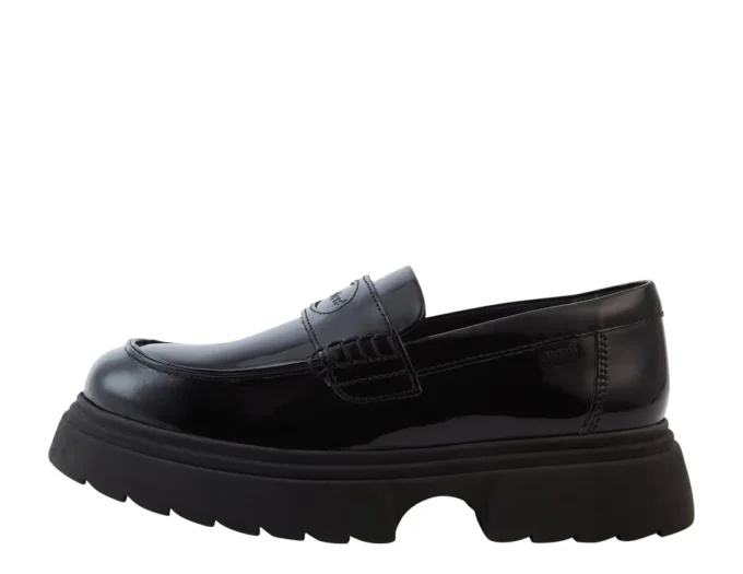 Küçük Kızlar Kenzi Loafer Deri Siyah