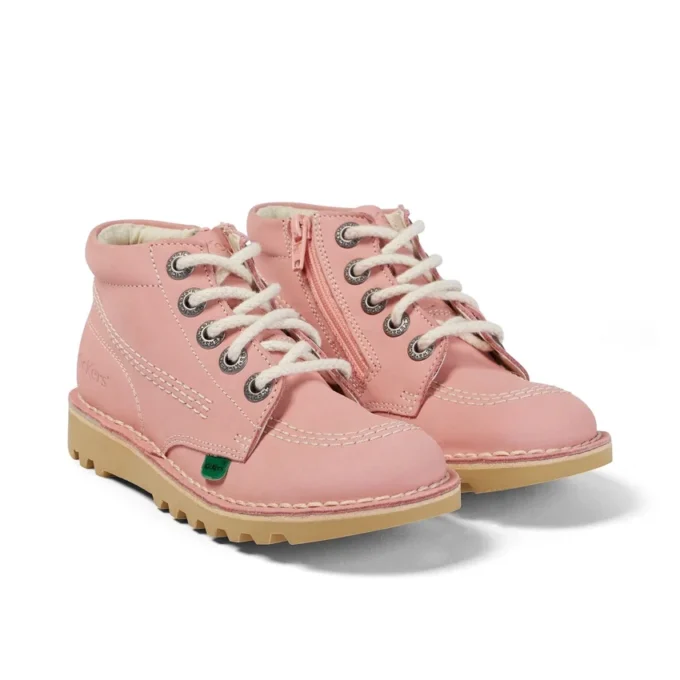 Çocuk Unisex Kick Hi Zip Nubuk Açık Pembe