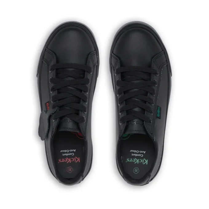 Çocuk Unisex Tovni Lacer Deri Siyah