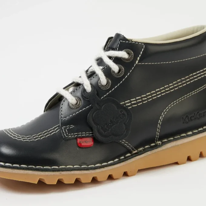 Unisex Deri Fleurette Lacivert
