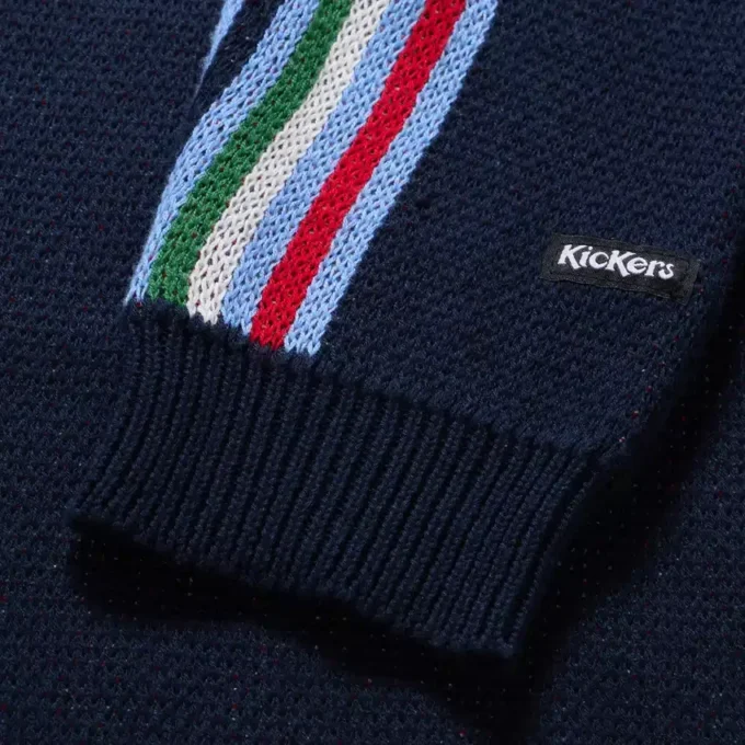 Yetişkin Erkek Kickers Crew Örgü Lacivert