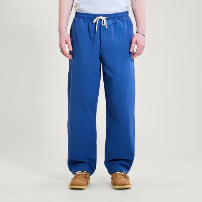 Yetişkin Erkek Kickers Geniş Paça İpli Pantolon Lacivert