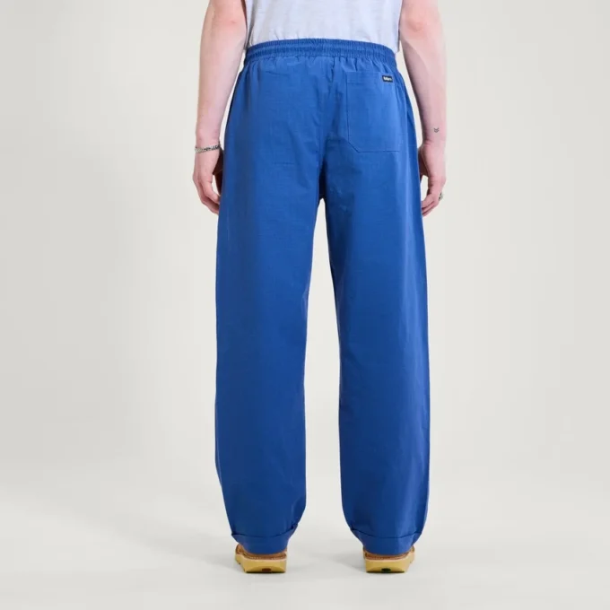 Yetişkin Erkek Kickers Geniş Paça İpli Pantolon Lacivert