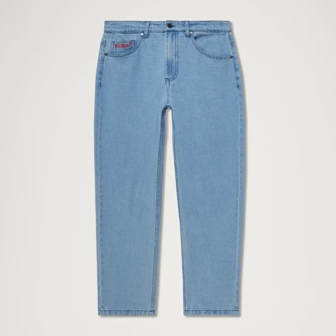 Yetişkin Erkek Kickers Klasik Düz Paça Jean Mavi