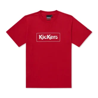 Yetişkin Erkek Kickers Klasik Kutu Tişört Kırmızı