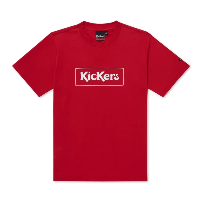 Yetişkin Erkek Kickers Klasik Kutu Tişört Kırmızı