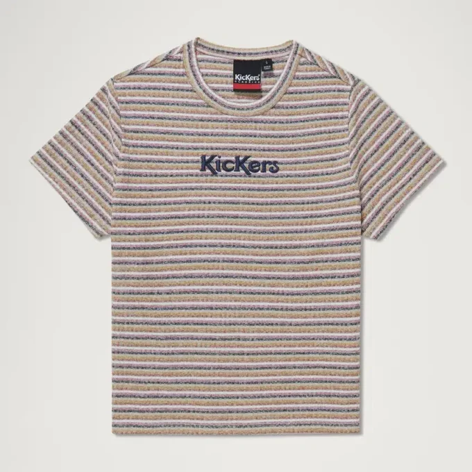 Yetişkin Kadın Kickers Classic Body Con Tişört Çok Renkli