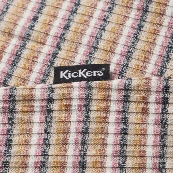 Yetişkin Kadın Kickers Classic Body Con Tişört Çok Renkli
