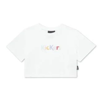 Yetişkin Kadın Kickers Classic Crew Neck Tee White