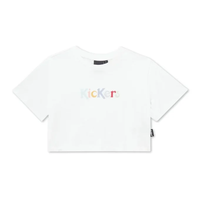 Yetişkin Kadın Kickers Classic Crew Neck Tee White