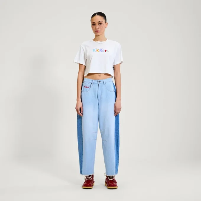 Yetişkin Kadın Kickers Classic Crew Neck Tee White